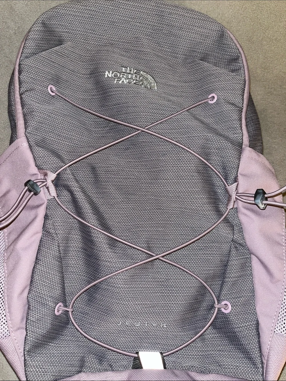 The North Face Jester Light Purple and Gray Backpack